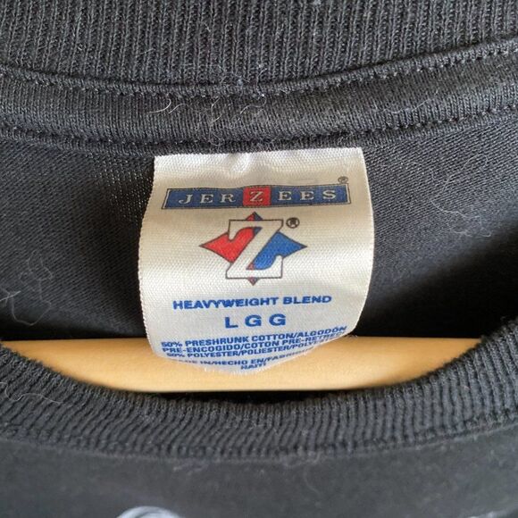 Vintage The Sanderlings Band Jerzees Black T-Shirt VTG Men's Large - Picture 3 of 3